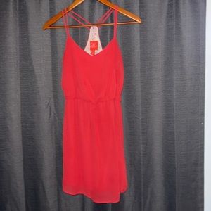 Red Chelsea and Violet Dress